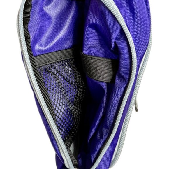 L.L. Bean Med Unisex Travel Toiletry Organizer Bag - Purple - 9¾"H x 11½"W x 3"D - Picture 7 of 10